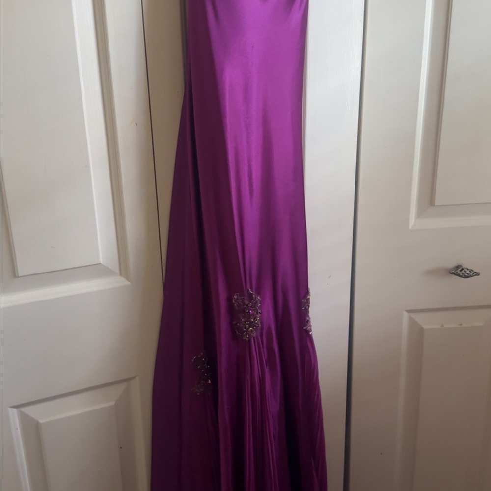 Elegant Purple Evening Gown